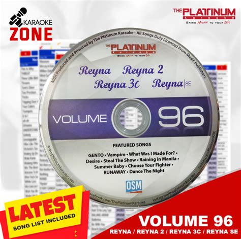 reyna 3c songbook|Reyna 3 – Platinumkaraoke.com.